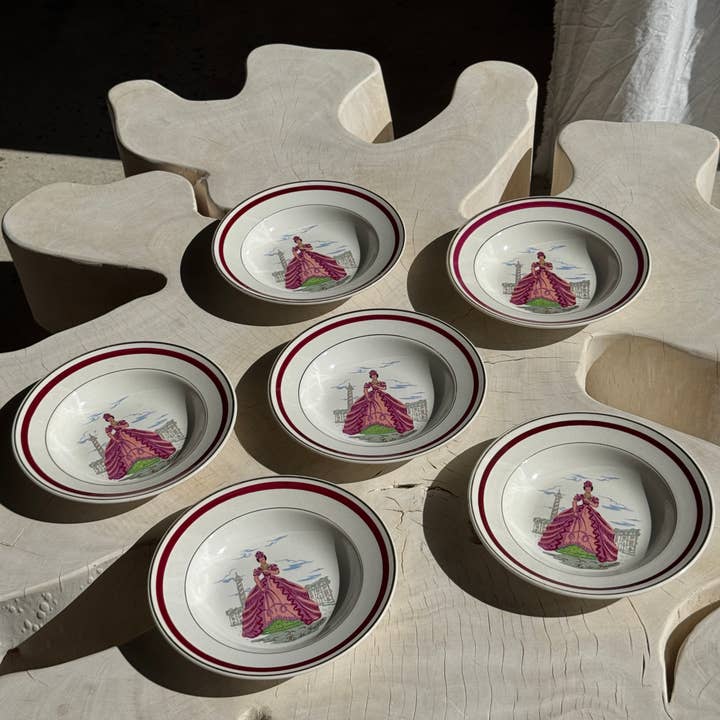 Office Objets - Wholesale Dinner Plate - Set of 6 Ile de France deep plates D22.515