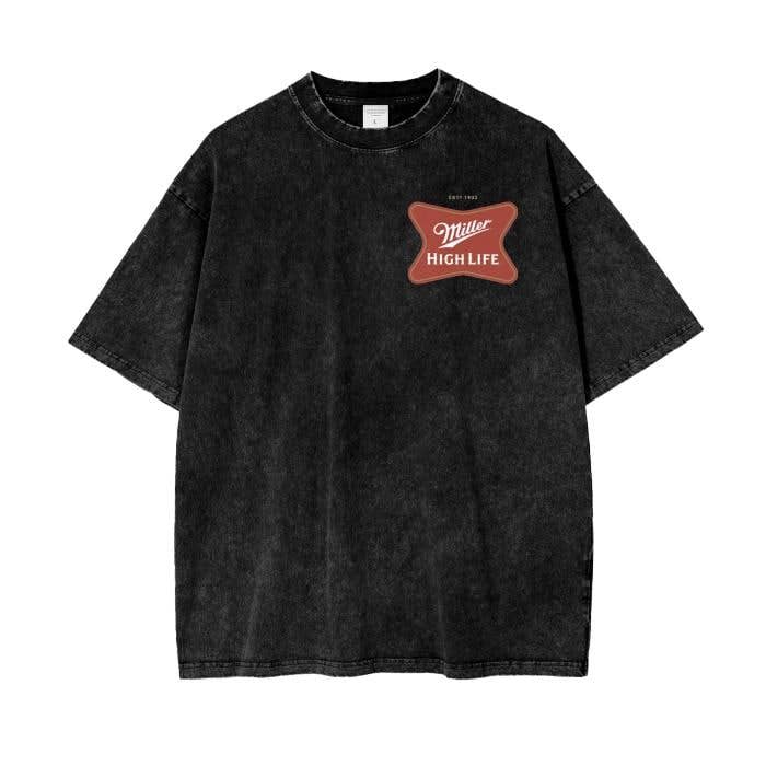 TheKingShirt - Wholesale Graphic Sweatshirt - Women's - Vintage Miller Lite Beer Shirt - Party Tee Vintage Wash