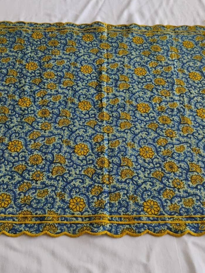 Embroidered Summer Scarf : BLUE : One Size for wholesale by Yo Baby