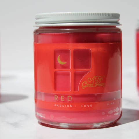 Bougie Intention Rouge Love & Passion pour la vente par A Feel Good Home