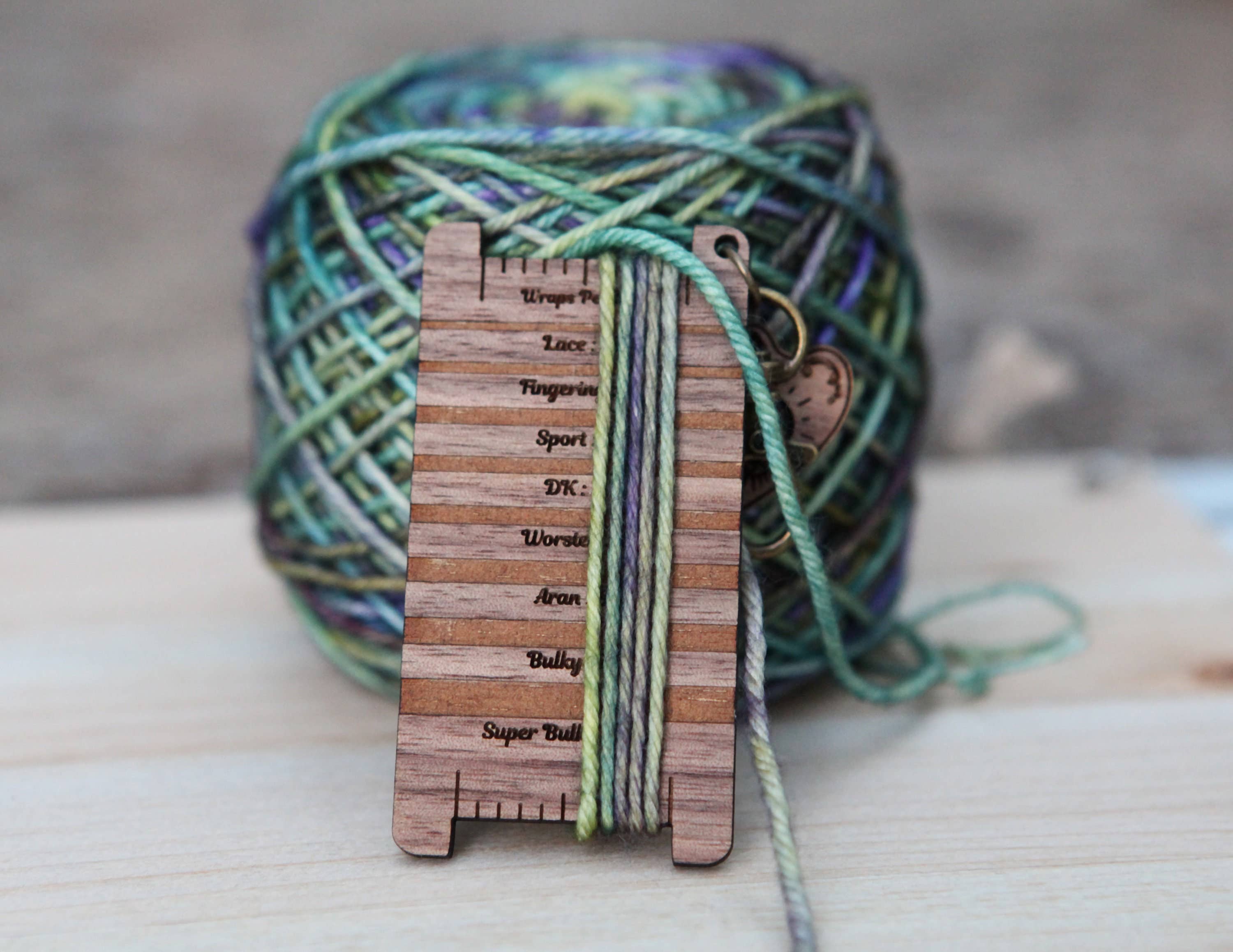 Sunrise Grove - Wholesale Knitting/Crochet Supplies - Walnut Wood Ouija Board with Planchette & WPI Ruler1