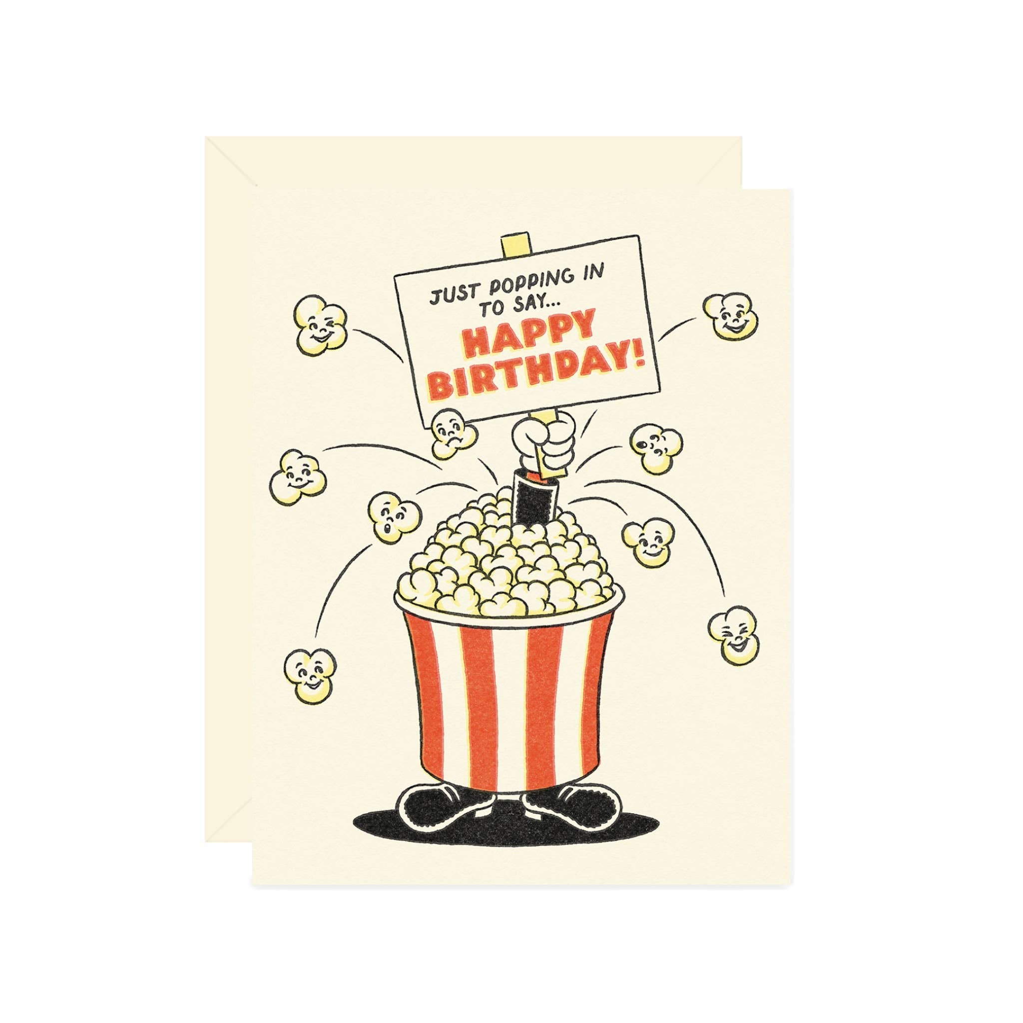 Wallflower Paper & Party - Wholesale Birthday Card - Popcorn Birthday Greeting Card0