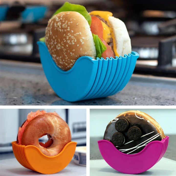 VIGOR - Wholesale Kitchen Tool/Gadget - Perfect Gift Retractable Fixed Box Hamburger Holders for Bur9