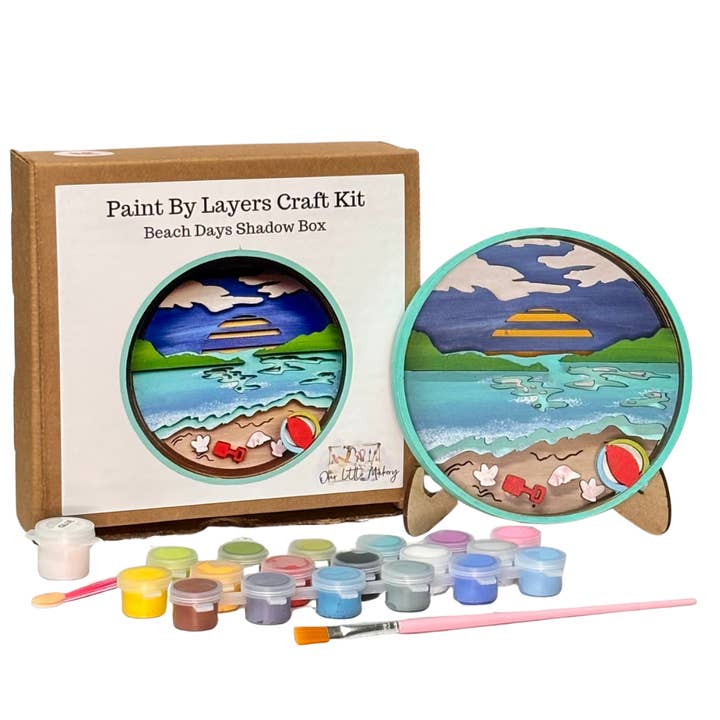 Beach Days Shadow Box Kit for wholesale by Our Little Makery