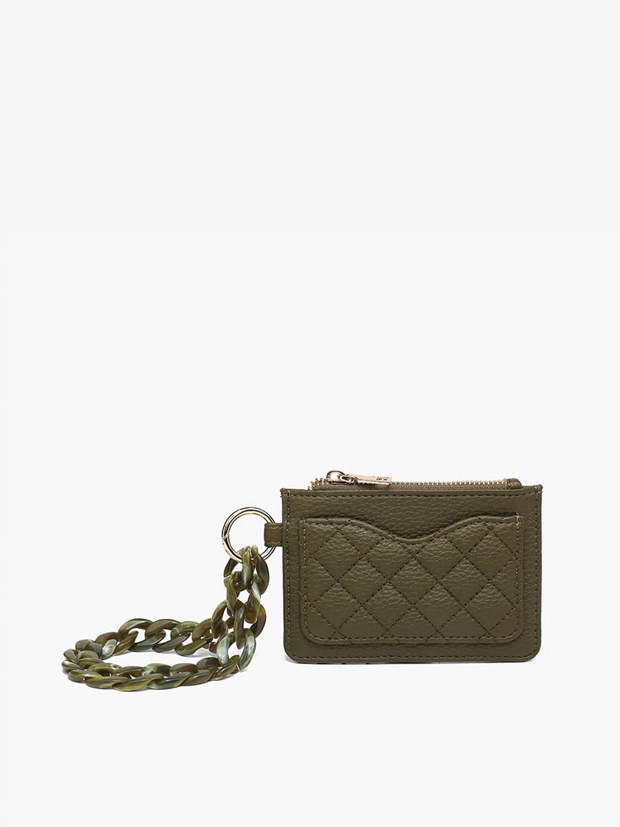 Jen & Co. - Wholesale Wallet - Women's - WL2368 Rhodes Quilted Wallet w/ Chain Bangle5