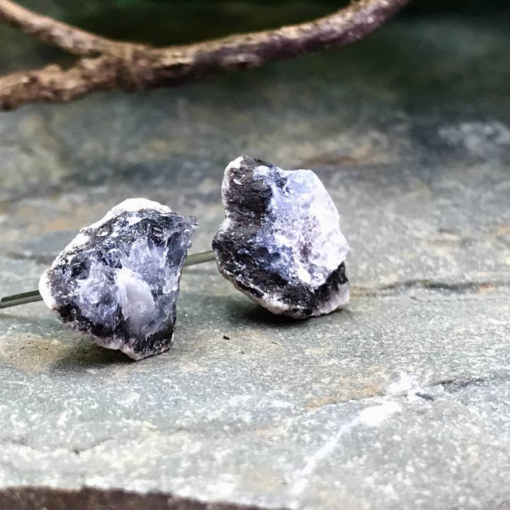 Naturlig Geode kristall kvarts ädelsten allergivänliga dubbar för wholesale av Earth Play Studios