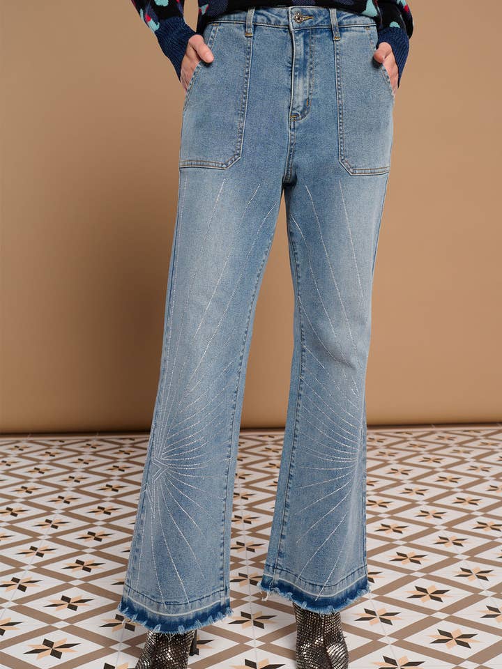 Blue LELIA JEANS for wholesale on Faire