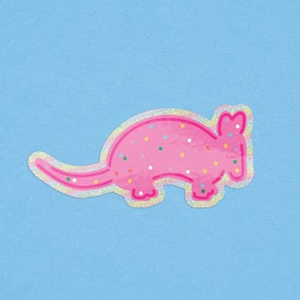 Texas Circus Cookie Sticker (Armadillo) for wholesale by Recovering Lazyholic