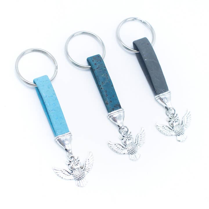 Meninas Bonitas Cork – wholesale Keychain – Unisex – cork with pendant Simple style handmade keychain I-013-MIX-103