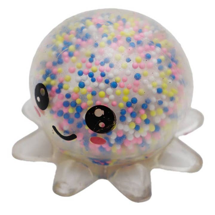 Assorted Clear Octopus Colorful Foam Ball Squishy for wholesale on Faire