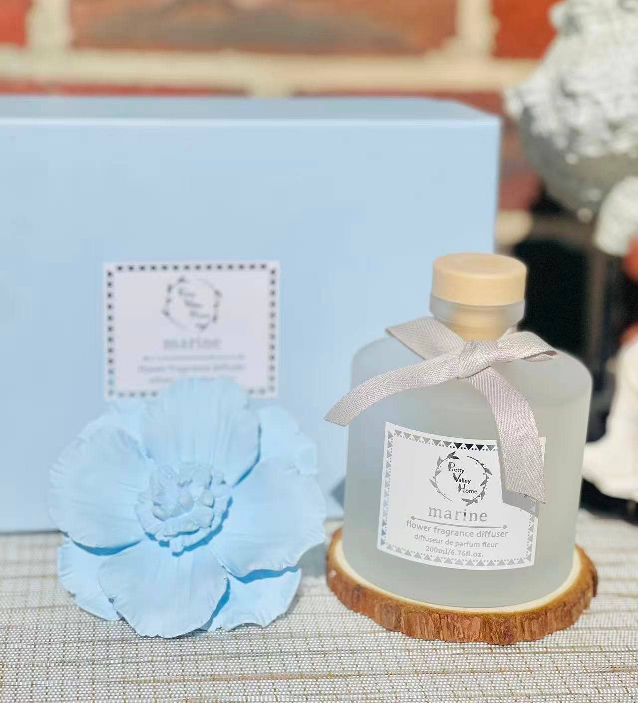 Pretty Valley Home - Venta al por mayor Difusores de palitos - Conjuntos de difusores para presentes flor de cerâmica(2025)16