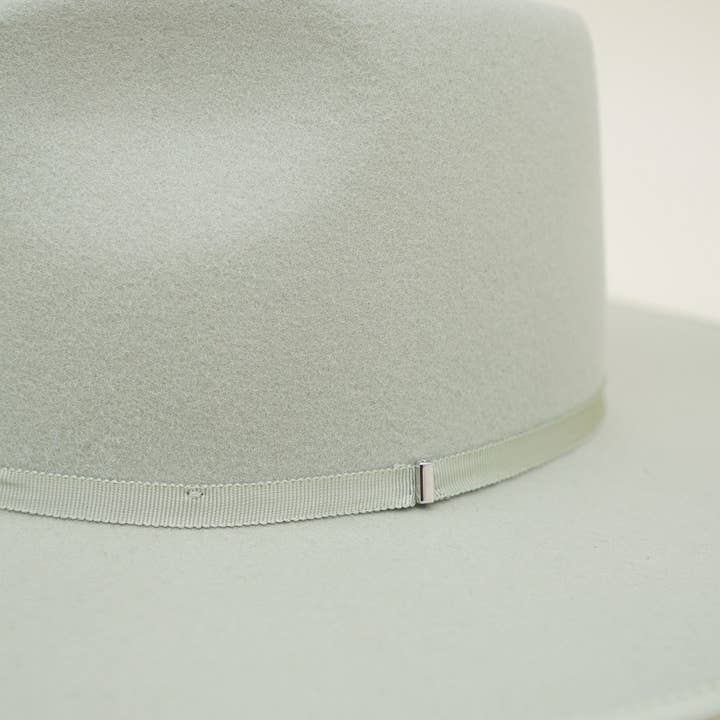 Olive & Pique - Wholesale Fedora - Unisex - GABRIEL - 100% Wool Felt Structed Rancher, Satin Lined, Sage2