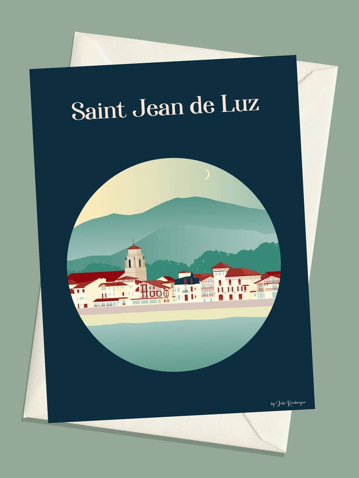 Postcard SAINT JEAN DE LUZ for wholesale by Julie Roubergue