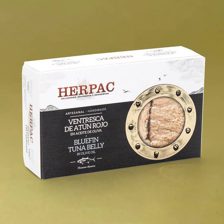 Ventresca di tonno rosso Herpac in olio d'oliva per la vendita all'ingrosso da parte di Lata