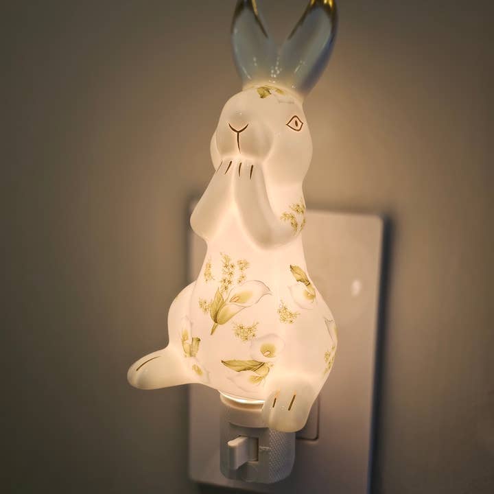 Green Pastures Wholesale - Wholesale Night Light - Night Lights - 24K Porcelain Rabbit 3