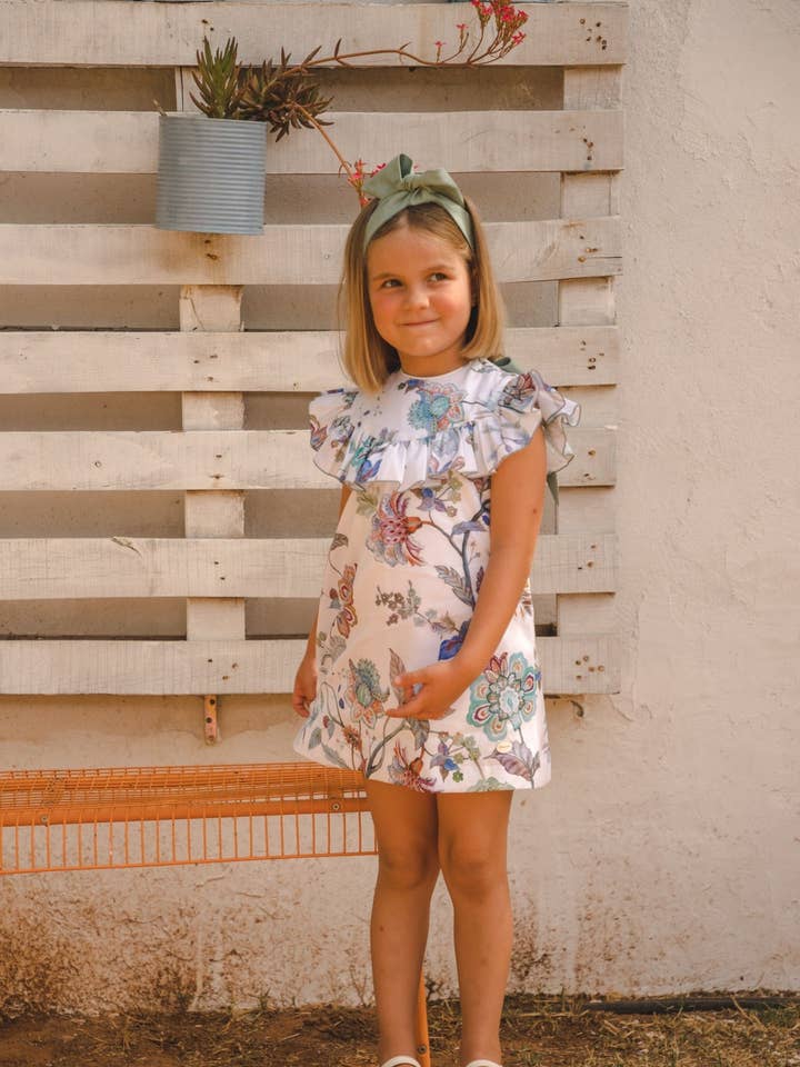 Vestido de niña multicolor Cocote & Charanga para venta al por mayor de Charanga