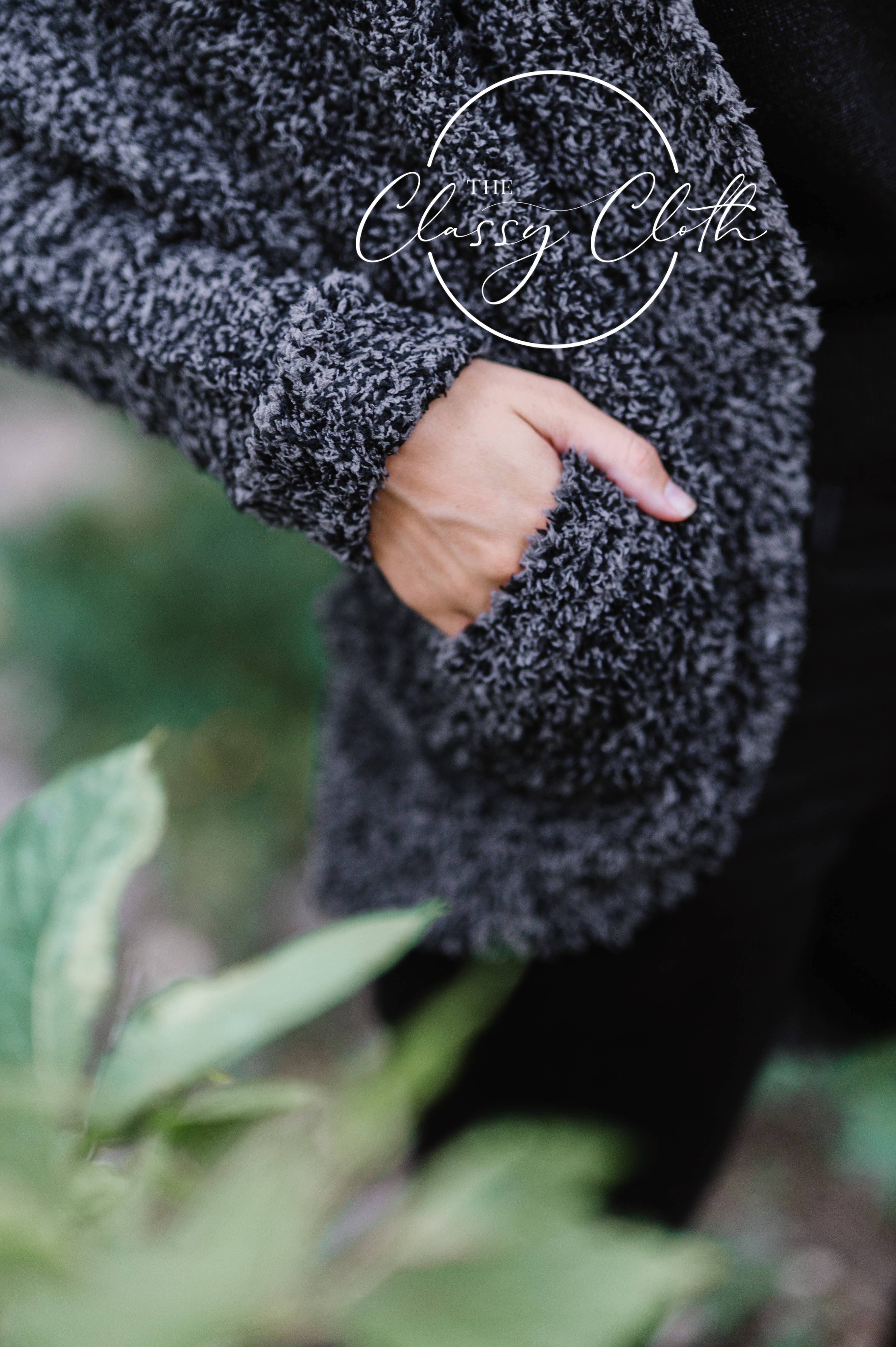 The Classy Cloth WS - Vendita all'ingrosso Cardigan - Donna - Cardigan Luxe - Nero Marled RTS5