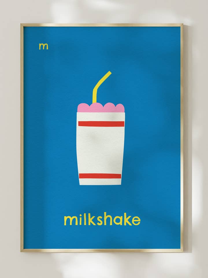 Milkshake-kunstdruk voor wholesale door Surprise Radish