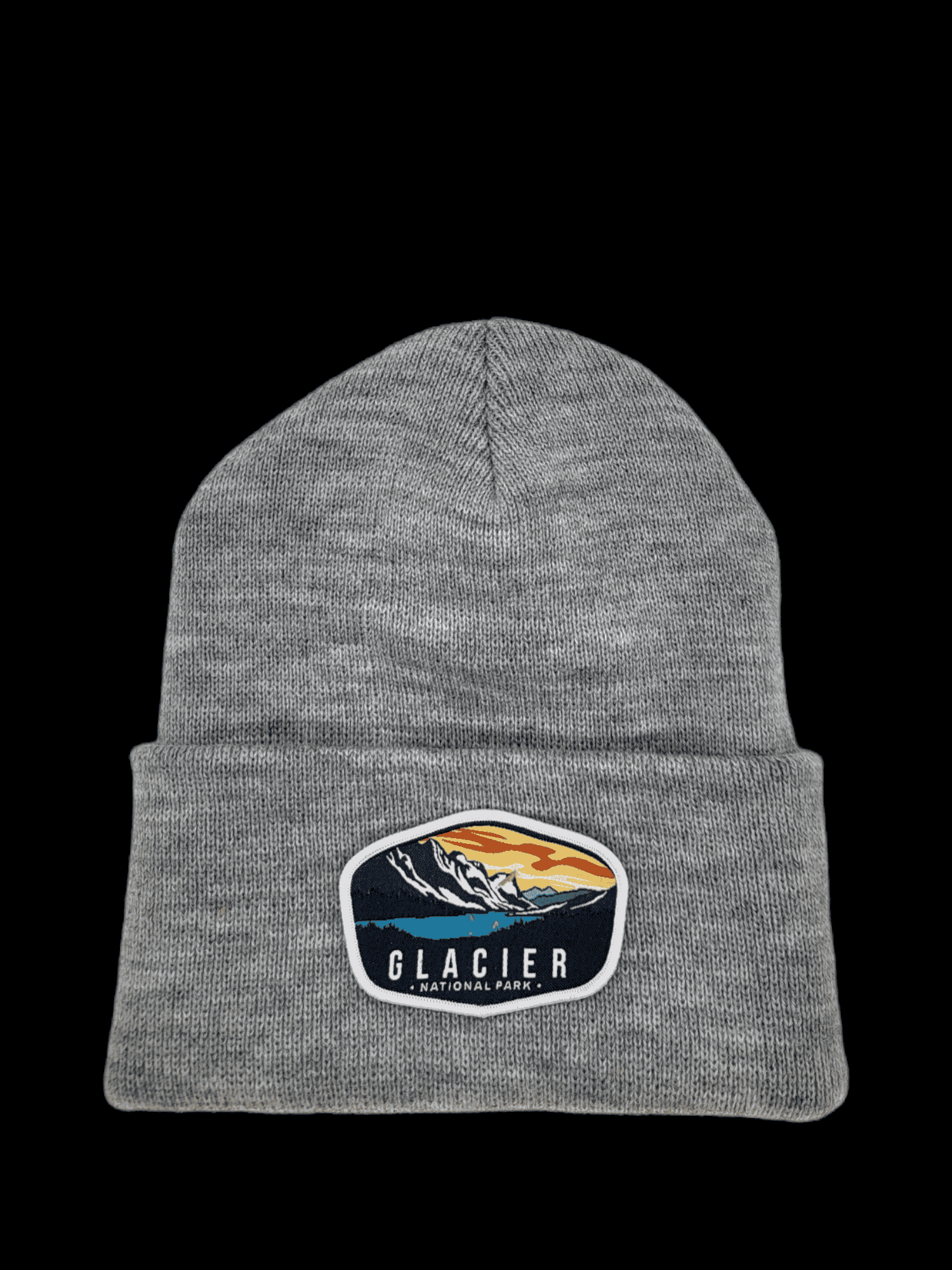 PNW Apparel – wholesale Beanie – Unisex – Glacier National Park Beanie – Mountain Sunrise Patch6