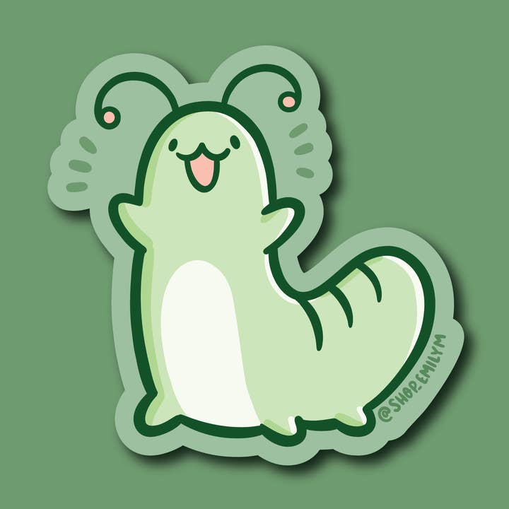 Caterpillar Sticker for wholesale by Shop Emily M