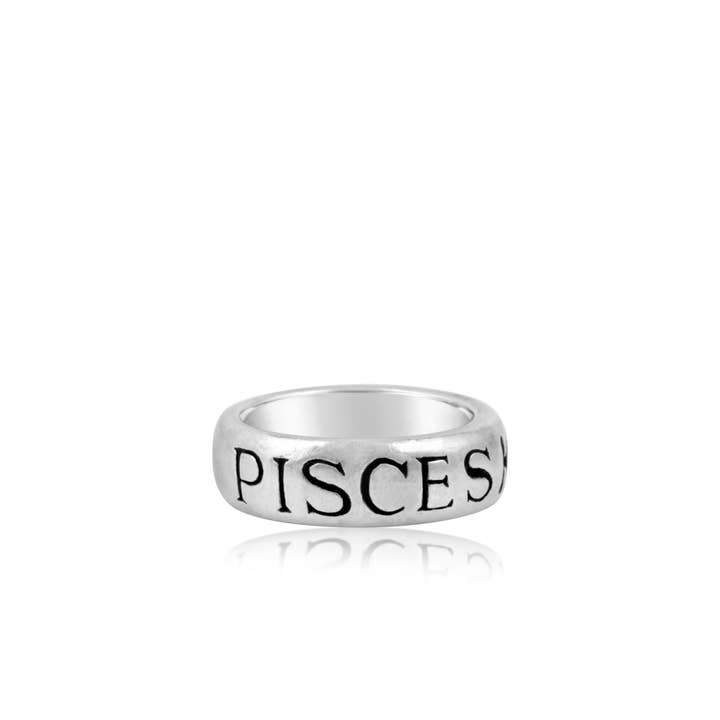 Sterling Silver Zodiac Ring - Pisces for wholesale by Van Peterson Designs