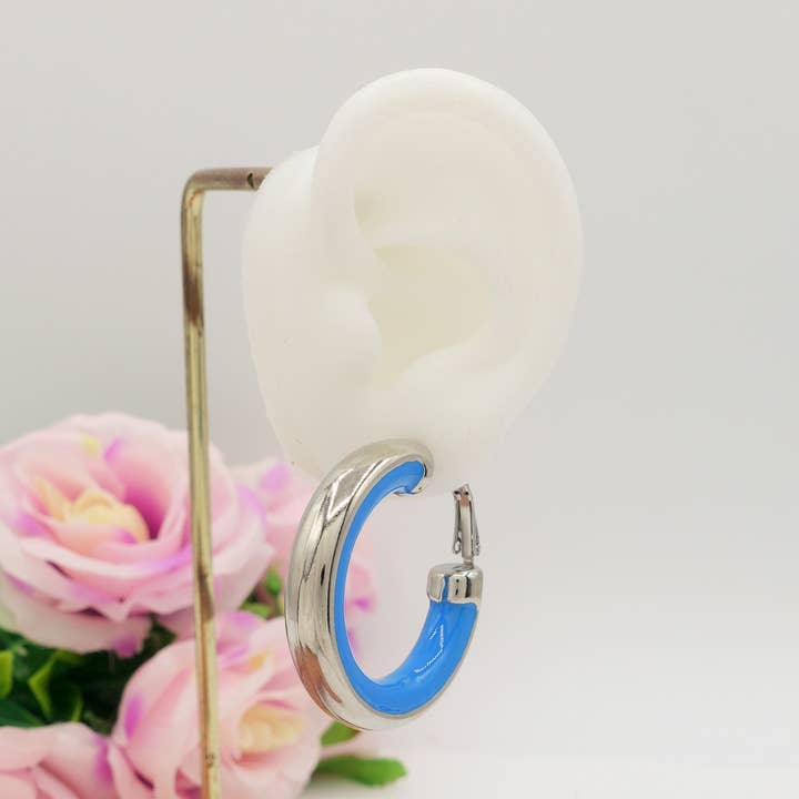 Daemon srls - Wholesale Hoop Earrings - DREW - ACCIAIO INOSSIDABILE - Big Hoops orecchini a cerchio smaltati6