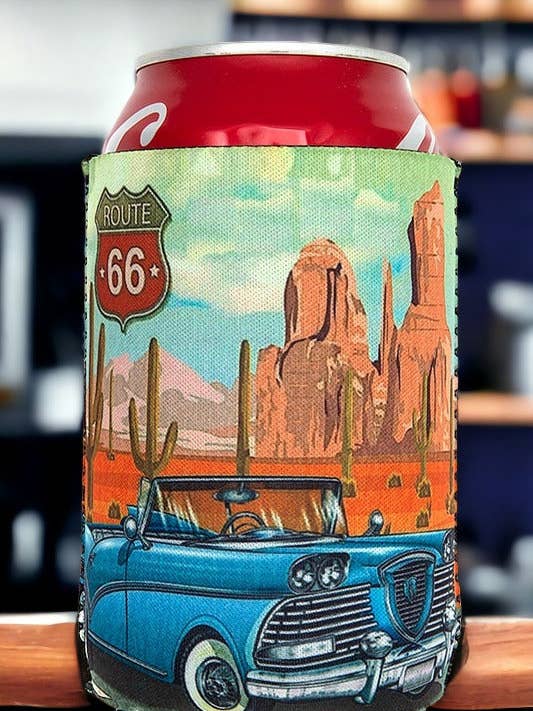 Route 66 Drink Sleeve for wholesale by Andrea Bijoux