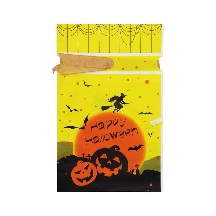 ASSORTED Halloween Drawstring Plastic Treat Bag - 48 Pcs for wholesale on Faire5