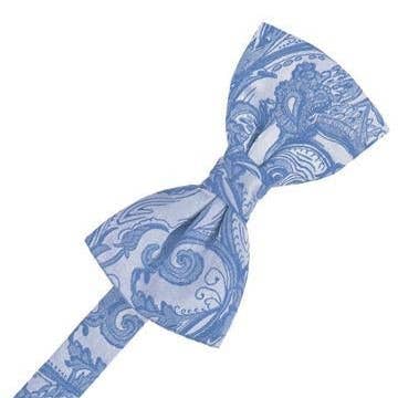 Periwinkle Tapestry Bow Tie for wholesale by Timpano Direct