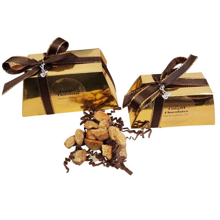 Cowgirl Chocolates - Wholesale Chocolate Box - Miners Gold Bar With Gold Chocolate Gold Nuggets4