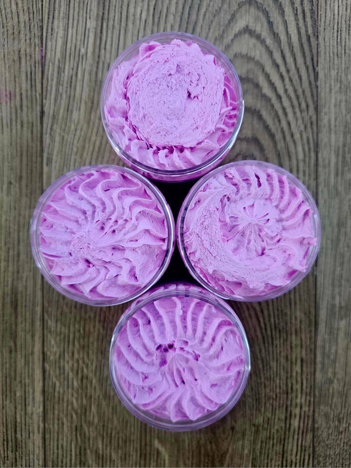 Black Raspberry Vanilla Whipped Soap for wholesale by BeBold Eire