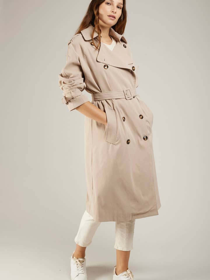 Andy & Lucy - Wholesale Trench Coat - Women's - MELVINE - Classic cotton trench coat
