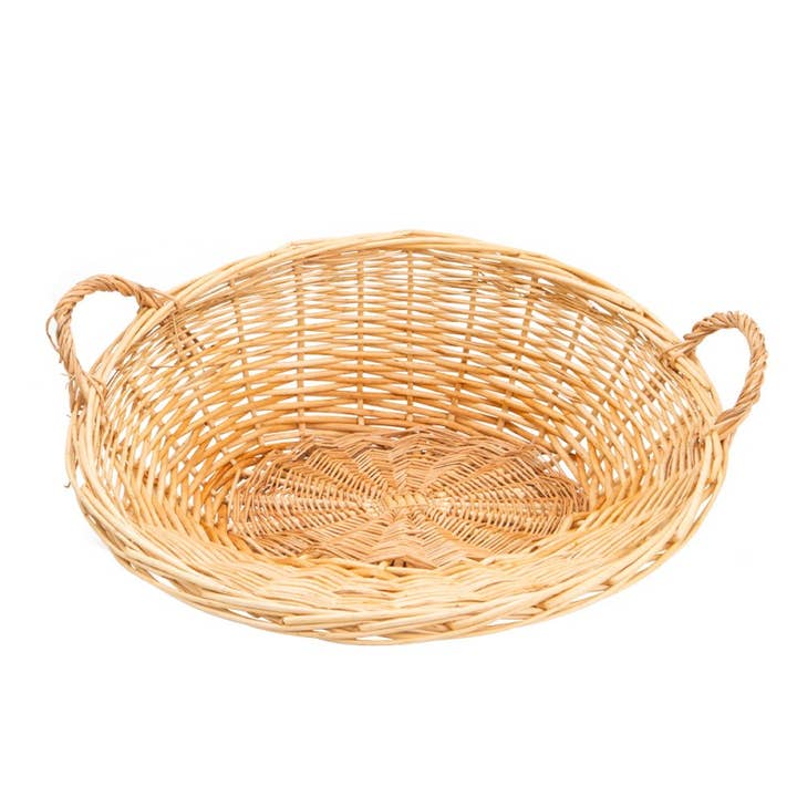 Rieten mand met asymmetrische randen voor wholesale door Deffrennes