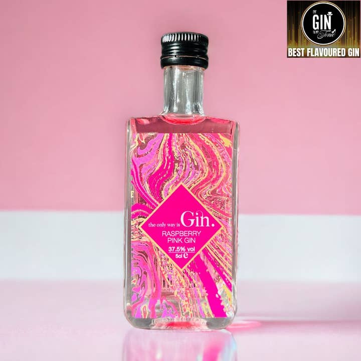 Pink Gin Miniature | Raspberry Gin Miniature 5cl for wholesale by The Only Way Is Spirits