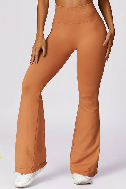 Color 5 – Großhandel Sportbekleidungsset – Damen – Seamless high waist active wear  work out flare leggings6