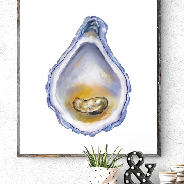 Oyster Print for wholesale by MerikaArt
