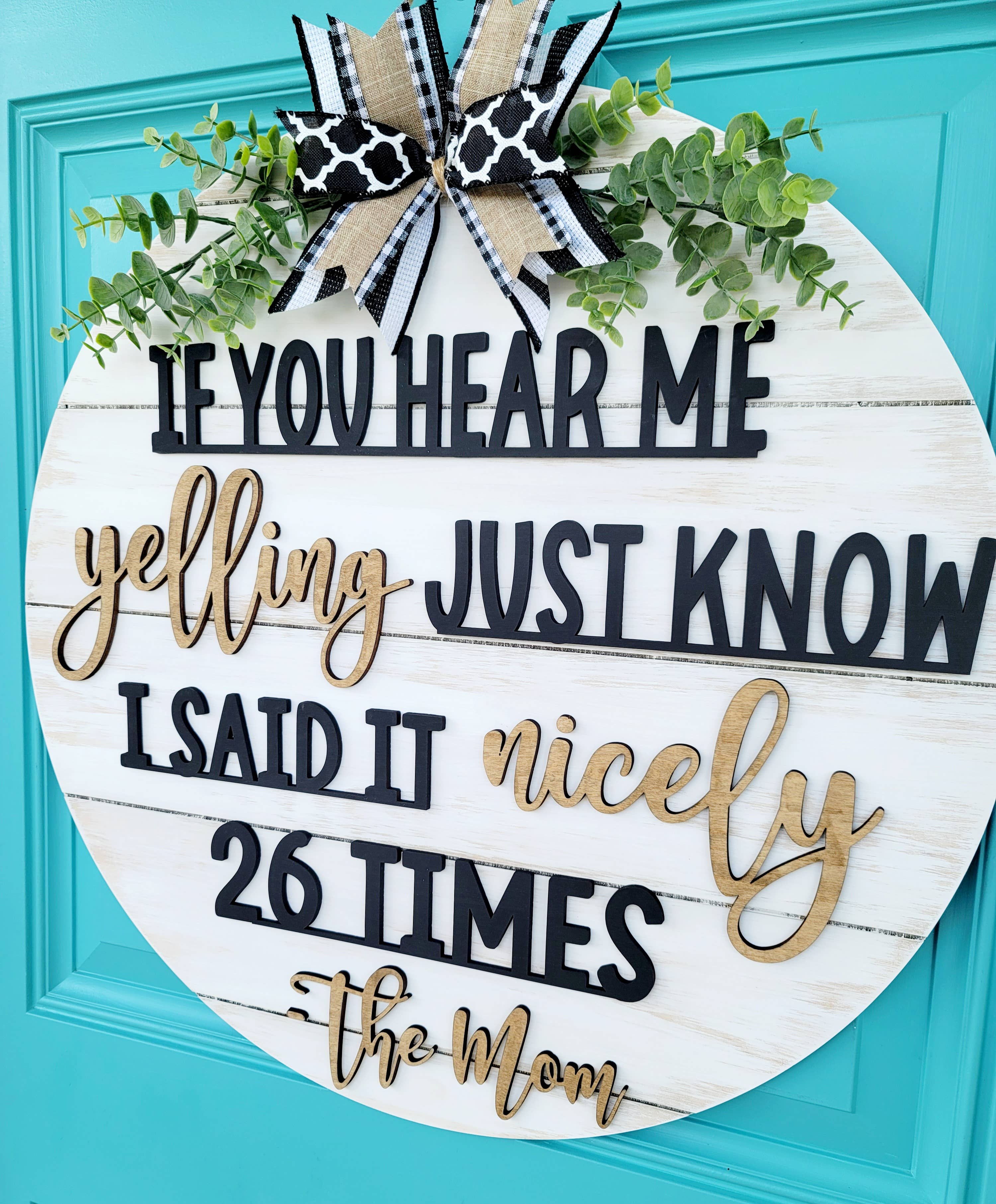 Teal Moon Creations – Großhandel Bastelset – DIY Der Mama-Türhänger1