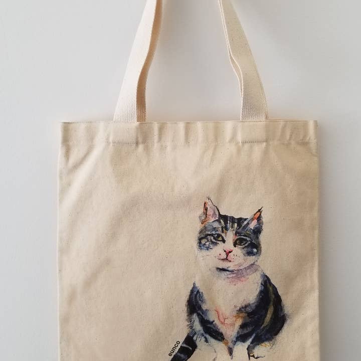 Tote Bag, Cat ( Frankie) for wholesale by Eunco