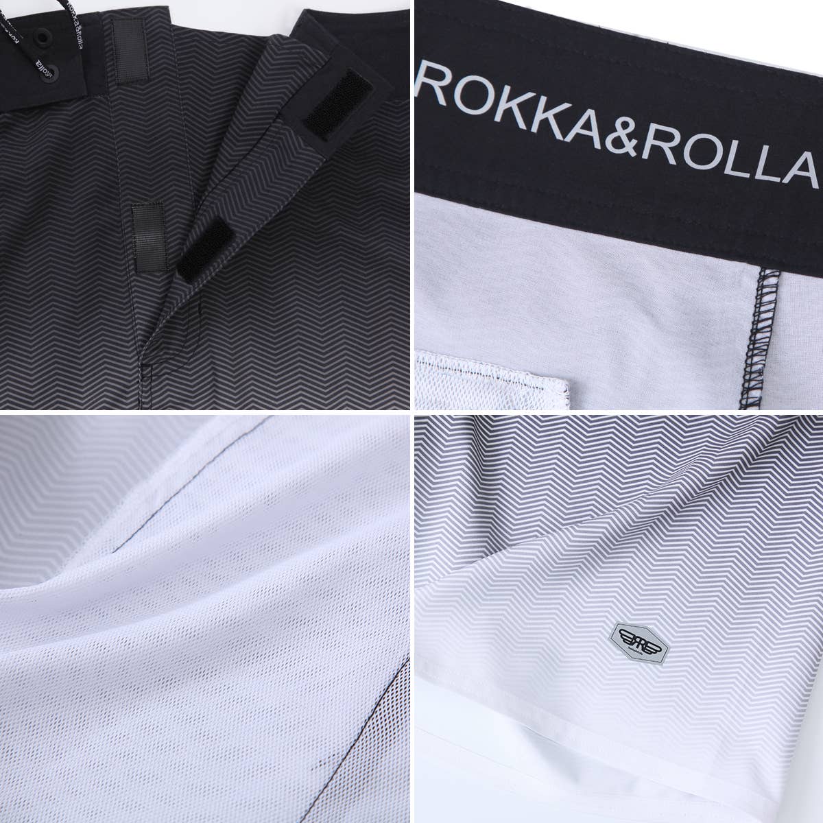 Rokka & Rolla - Wholesale Swim Shorts - Men's - Men's 9" 4-Way Stretch Board Swim Shorts Swimwear4