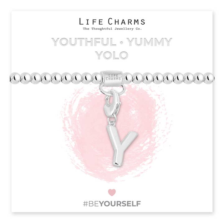 Alfabet sølv charmearmbånd - Y for engroshandel hos Life Charms