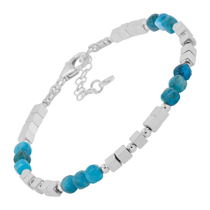 Silpada 'Good Values' Silver Apatite and Hematite Bracelet for wholesale by Silpada