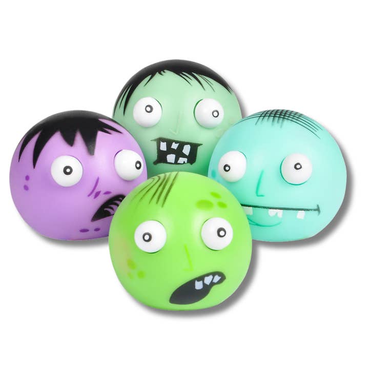 Pagdee Kids Juniors – Großhandel Squishy-Spielzeug – Kind & Baby – Weicher Fidget-Zombie mit herausspringenden Augen - Sortiert0