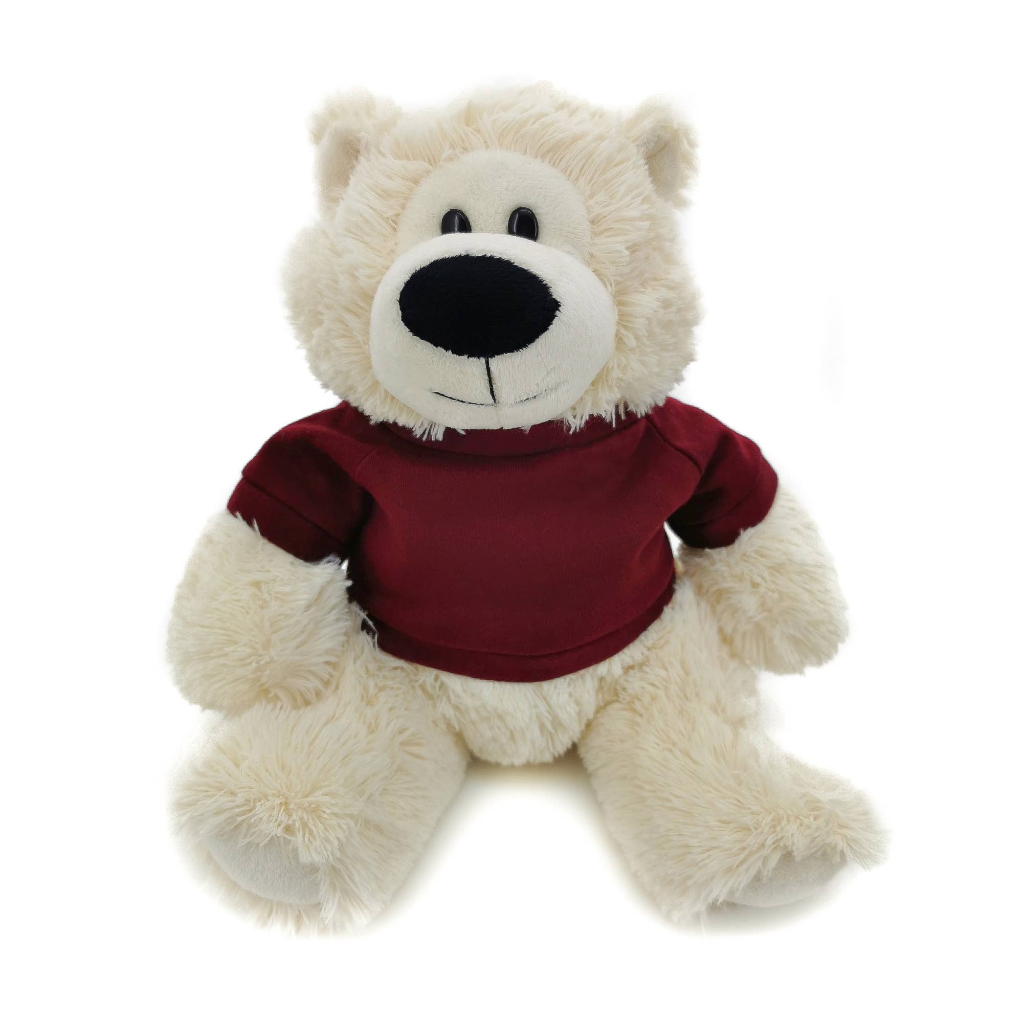 11" Cream Plush Bear in Custom T-shirts | Customizable Plush for wholesale on Faire1