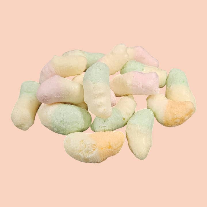UK Freeze Dried Candy Sour Gummy Worms for wholesale by Sci-fi Foods
