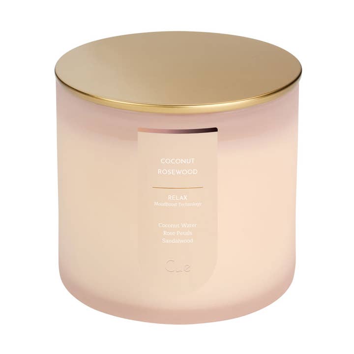 Bougie Noix de Coco et Bois de Rose - Détendez-vous avec la technologie MoodBoost pour la vente par Cue
