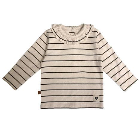 Randig T-shirt Barn | Beige för wholesale av Frogs & Dogs