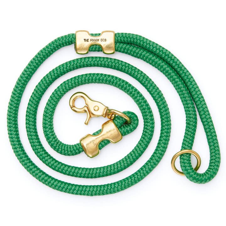 Laisse pour chien Grass Green Marine Rope pour la vente par The Foggy Dog