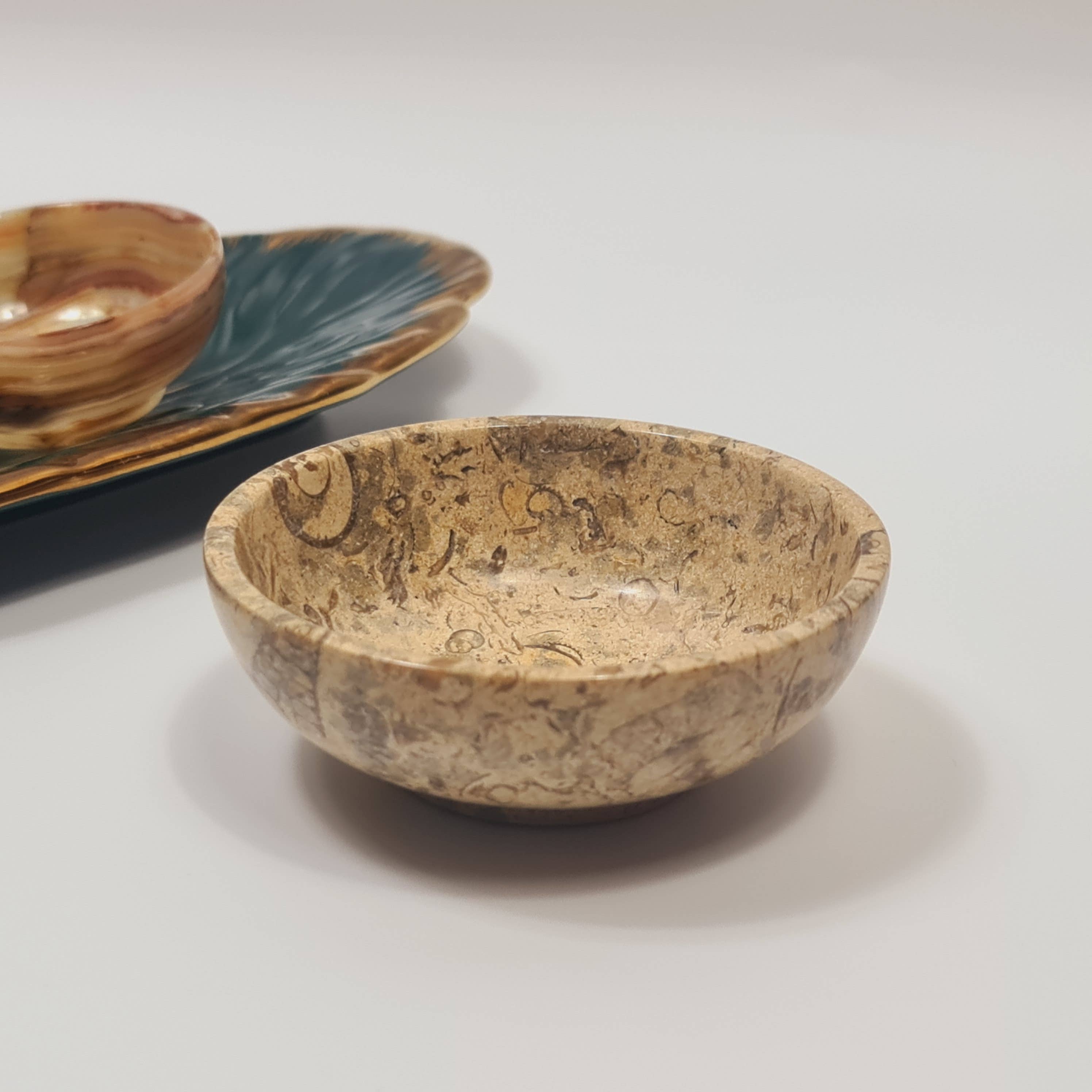 Gemstone Gifts Ltd. – wholesale Decorative plate/dish/bowl – Fossil/Coral Bowl - Marble Bowl (Multiple sizes)7