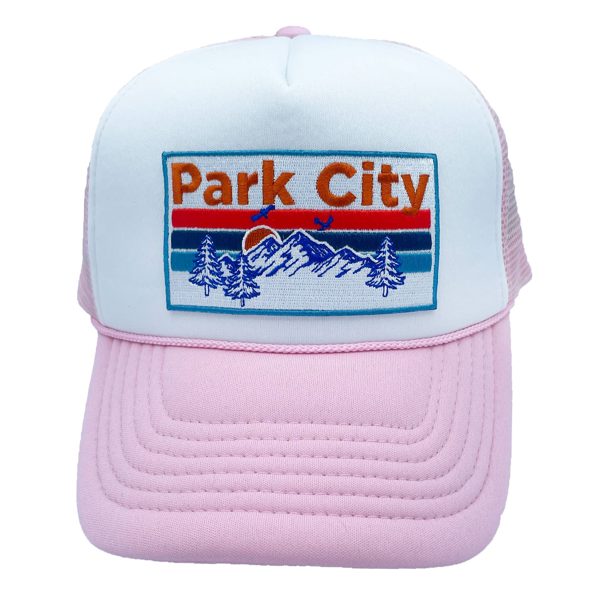 Hey Mountains - Wholesale Trucker Hat - Unisex - Park City, Utah Trucker Hat - Retro MTN2