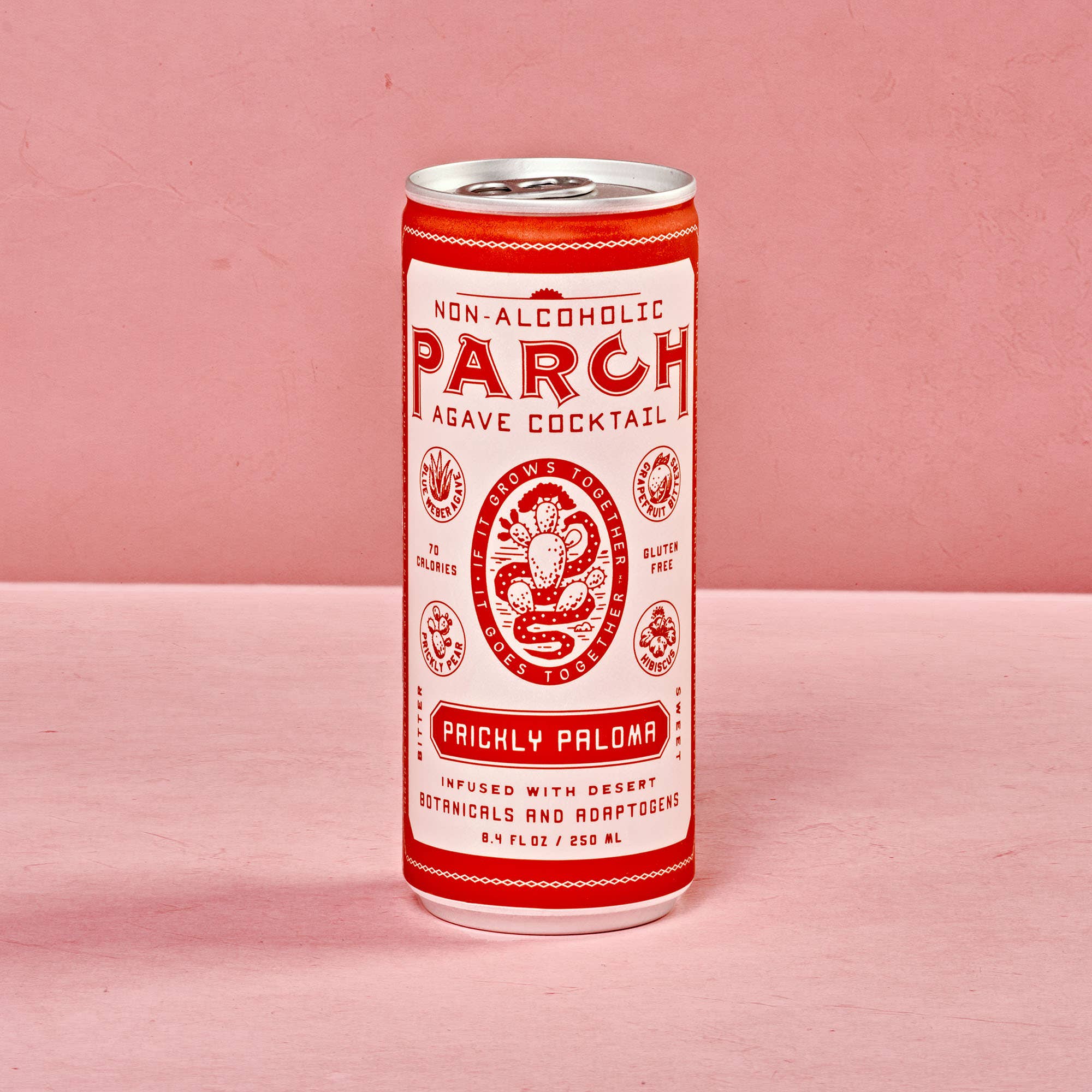 Parch Spirits Co. - Wholesale Non-Alcoholic Aperitif/Mocktail - PARCH Prickly Paloma Non-Alc Agave Cocktail - 24 Cans5